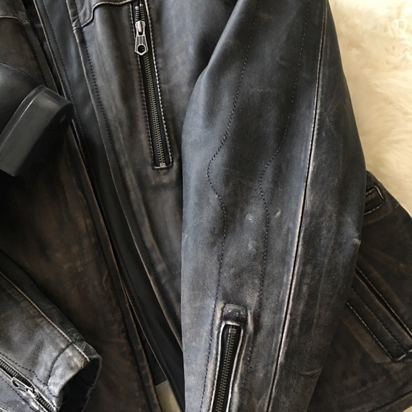 Gap MOTO Leather Jacket - Picture 3 of 8